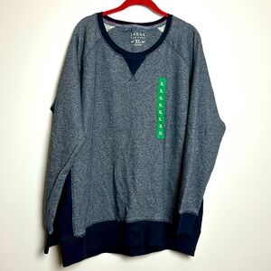 Jachs | Lightweight Navy Blue and White Sweatshirt sz XL